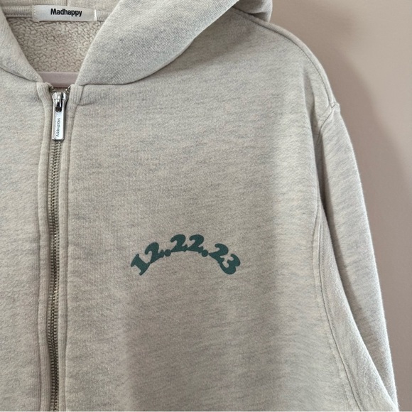 Madhappy Classics Fleece Zip Up Forever & Always 12.23.23 Size Medium - Picture 2 of 7